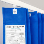 Disposable Curtain Hosp Blue Large Fixed Hook (375x200cm)