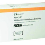 Kendall AMD Antibacterial Square Foam Dressing 5cm x 5cm x25