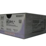 W9505T Coated VICRYL* Suture 16mm 45cm undyed 5-0 1 3/8 circle Conventional Cutting PRIME Needle x24
