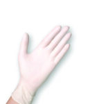 Powder Free Non-Sterile Latex Examination Gloves White Large x100