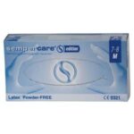 Powder Free Non-Sterile Latex Examination Gloves White Medium x100