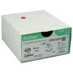 Dafilon Suture 24mm 45cm Blue 3/0 3/8 Circle Reverse Cutting Needle x36 D/T