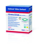 Cutimed Siltec Sorbact Dressing 7.5 cm x 7.5 cm x10