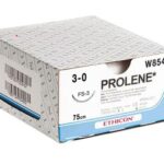 W8549 PROLENE* Suture 16mm 75cm blue 3-0 2 3/8 circle Conventional Cutting Needle x12