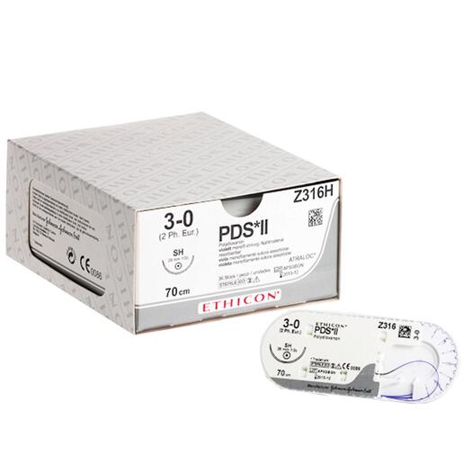 W9950T PDS* II Suture 19mm 45cm clear 4-0 3/8 circle conventional cutting Needle x24