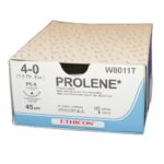 PROLENE* Polypropylene Monofilament, Blue gauge 1.5 (4/0) 45cm on 19mm circle reverse cutting needle x 12