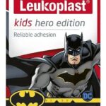 Childrens Leukoplast Batman plasters (12 in a box)