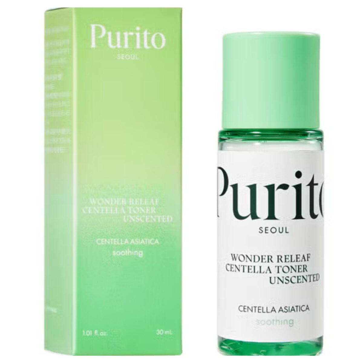 Purito Wonder Releaf Centella Toner Unscented 30ml - Image 2