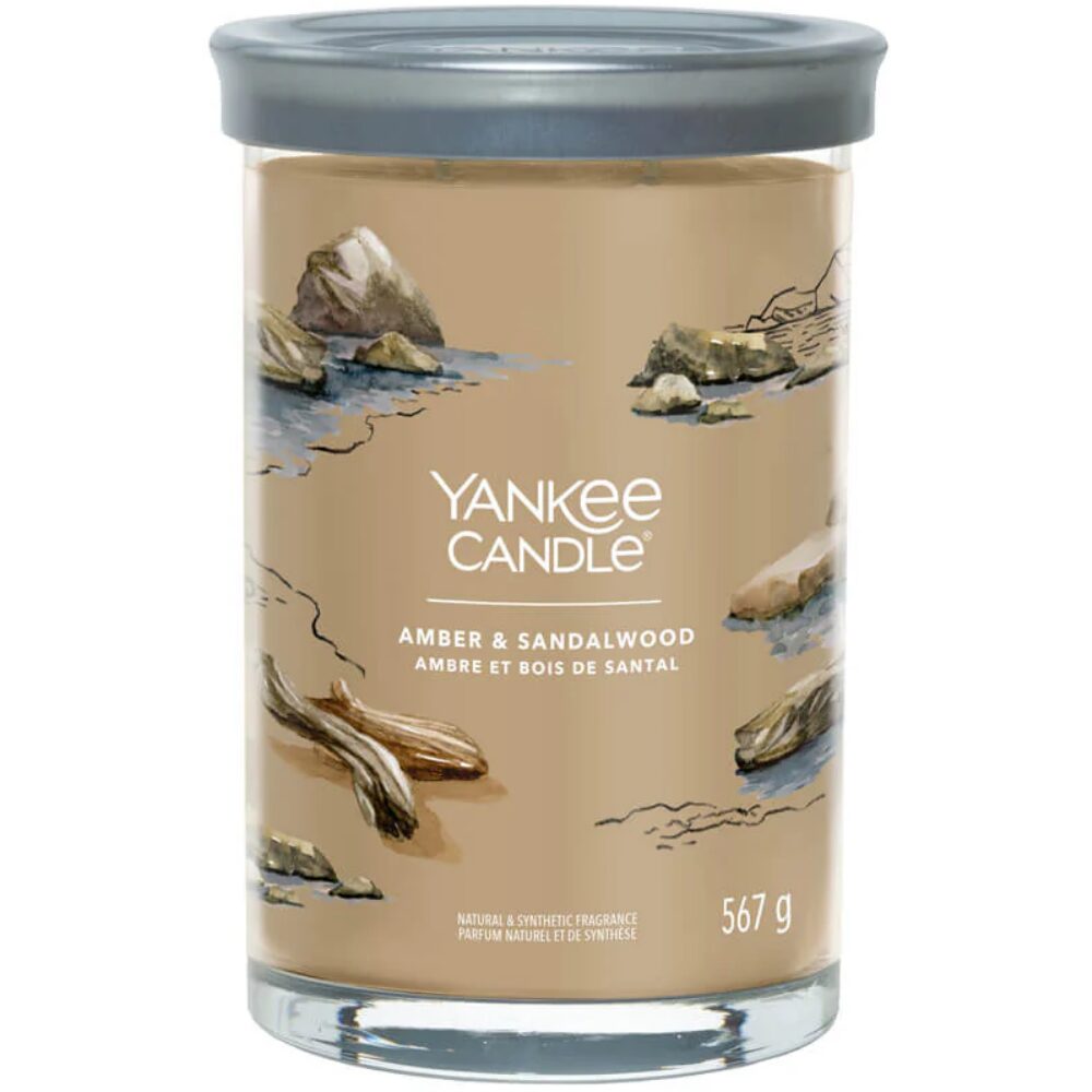 116521.jpg Yankee Candle Amber & Sandalwood Large Signature Tumbler Jar Candle - Image 1