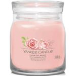 Yankee Candle Fresh Cut Roses Medium Signature Jar Candle - Image 2