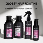 Redken Acidic Colour Gloss Shampoo 300ml, Conditioner 300ml & Naked Gloss Lightweight Hair Oil 100ml Trio - Image 4