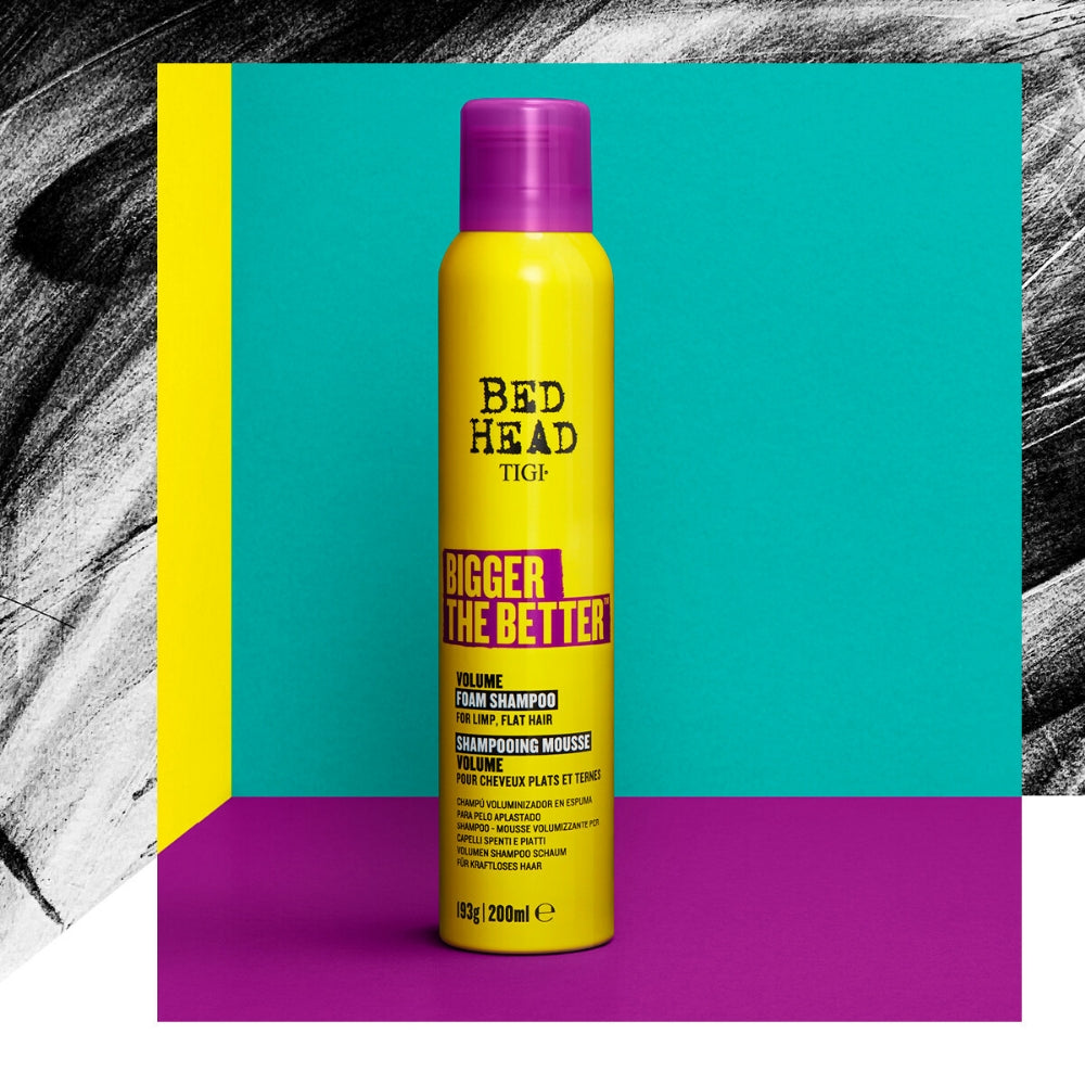 140682_1.jpg TIGI Bed Head Bigger The Better Volume Foam Shampoo 200ml - Image 1