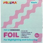Prisma Pop-up Silver Embossed Foil Ripple 120mm x 273mm 500 Sheets - Image 2
