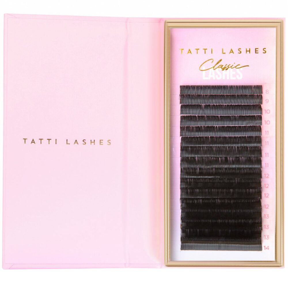 16573-1.jpg Tatti Lashes Mixed Length D Curl 0.20 Classic Individual Lashes Black - Image 1