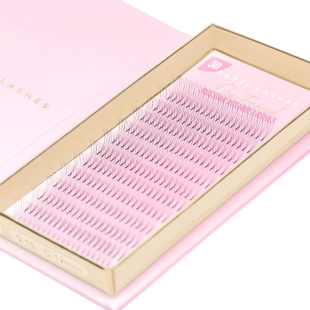 16656-3.jpg Tatti Lashes 13mm C Curl Pre-Fanned Russian Volume 3D Individual Lashes Black - Image 1
