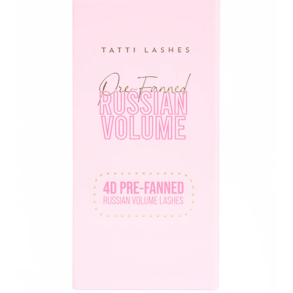 16670.png Tatti Lashes 11mm C Curl Pre-Fanned Russian Volume 4D Individual Lashes Black - Image 1