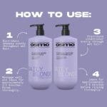 Osmo Daily Blonde Silverising Shampoo & Conditioner Twin 2 x 1000ml - Image 5