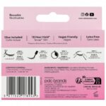 Salon System 3/4 Length Classic Volume Strip Lashes Black 055