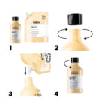 L'Oreal Professionnel Serie Expert Absolut Repair Protein + Gold Quinoa Instant Resurfacing Shampoo Refill Pouch 1500ml - Image 6