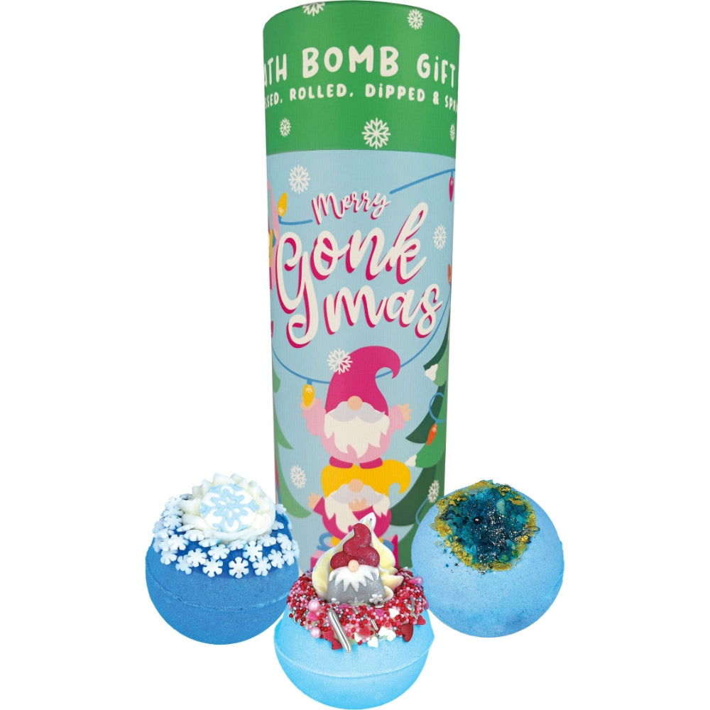 47277.jpg Bomb Cosmetics Merry Gonkmas Bath Blaster Tube Gift Pack - Image 1