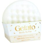 Bomb Cosmetics Sticky Toffee Pudding Triple Butter Gelato Body Buffer Shower Sponge
