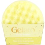 Bomb Cosmetics Vanilla & Tonka Bean Triple Butter Gelato Body Buffer Shower Sponge