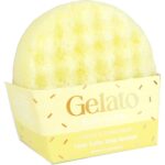 Bomb Cosmetics Vanilla & Tonka Bean Triple Butter Gelato Body Buffer Shower Sponge - Image 2