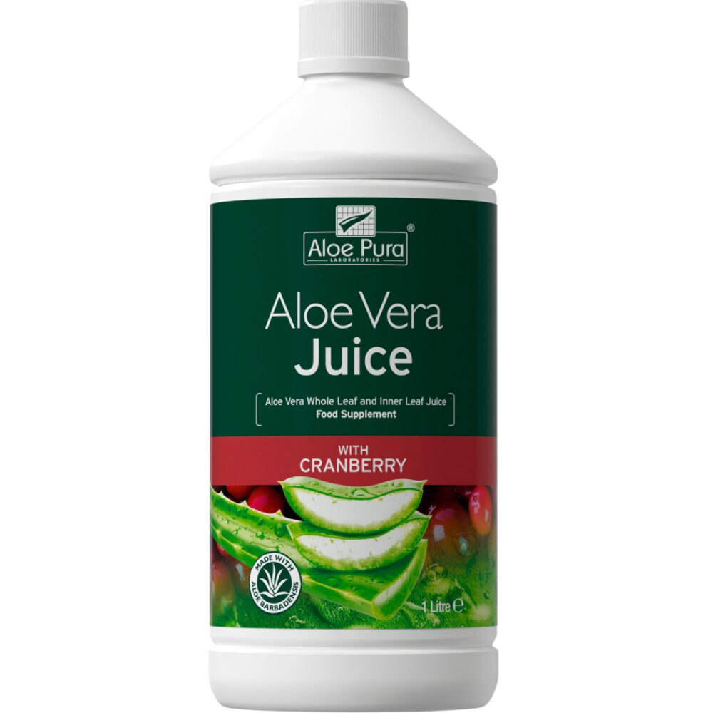5029354000752.jpg Aloe Pura Optima Aloe Vera Cranberry Juice 1000ml - Image 1