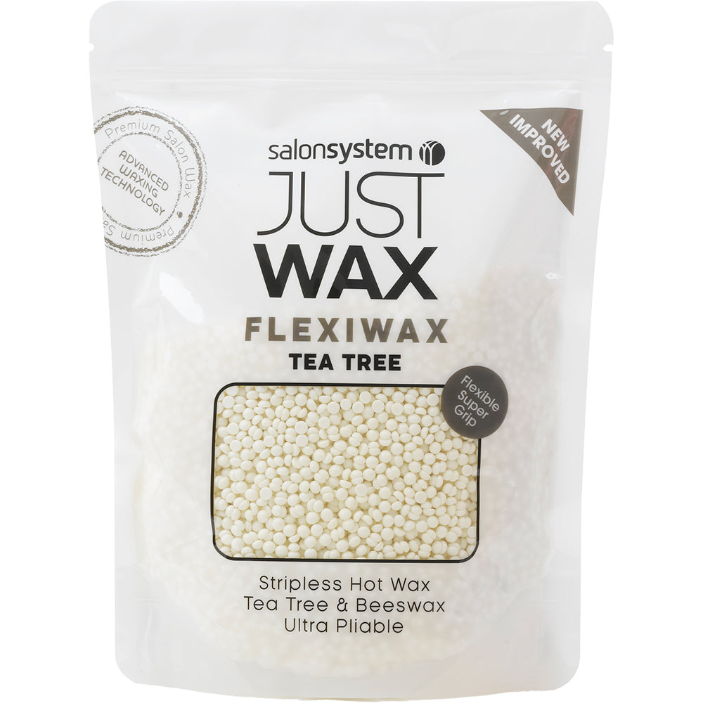 51420202225.jpg Salon System Just Wax FlexiWax Beads Tea Tree & Beeswax Stripless Hot Wax - Image 1