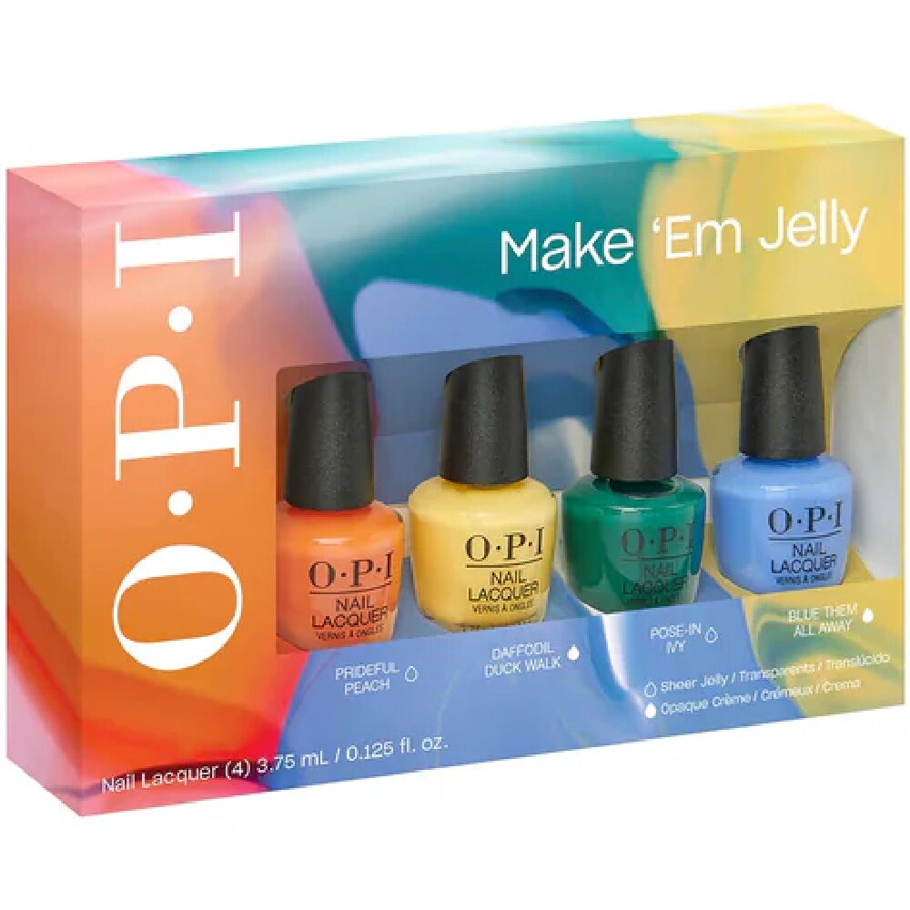 602144-1.jpg OPI Make 'Em Jelly Summer Mini Nail Polish Pack 4 x 3.75ml - Image 1
