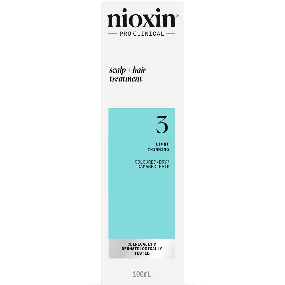 81274160_1.png Nioxin System 3 Scalp & Hair Leave-In Treatment for Coloured Hair with Light Thinning 100ml - Image 1