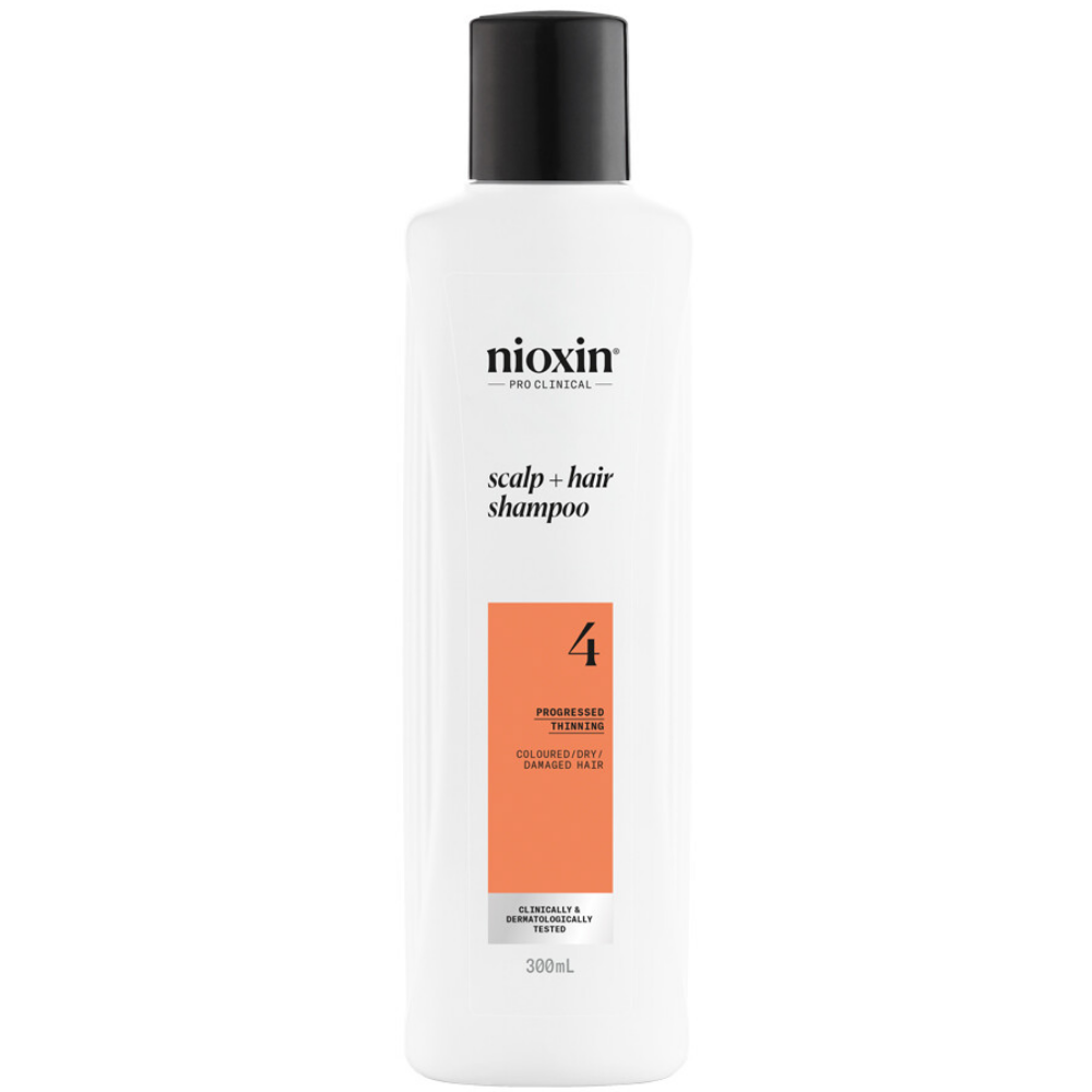 81274164.png Nioxin System 4 Cleanser Shampoo for Coloured Treated Hair with Progressed Thinning 300ml - Image 1