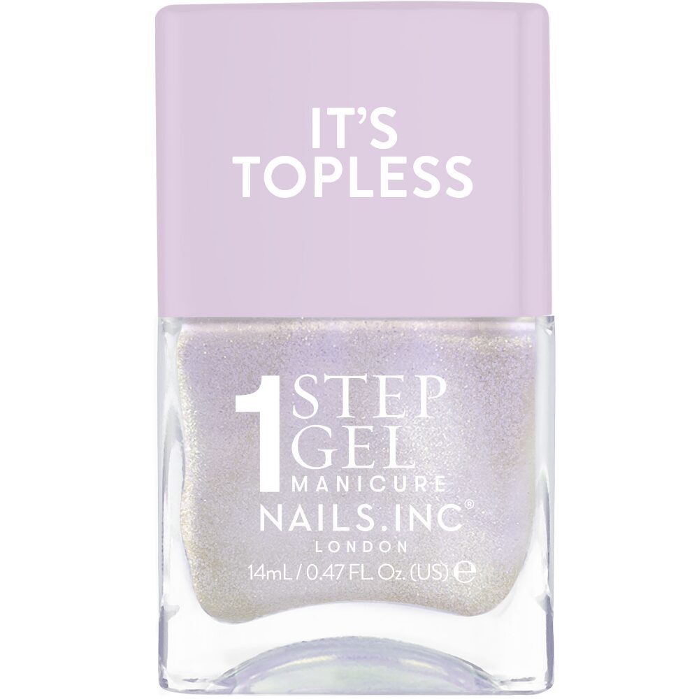 843060168309.jpg Nails Inc. It's Topless 1-Step Gel Halle Nail Polish 14ml - Image 1