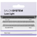 Salon System Individual 3D Luxe Individual Lashes Light Short Black