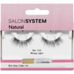 Salon System Natural Wispy Light Strip Lashes Black 132