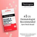Neutrogena Clear & Defend+ Ultra-Thin Hydrocolloid Blemish Patches x24