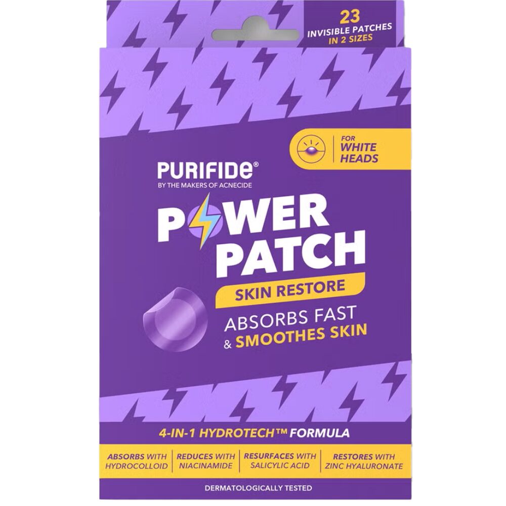 ACNEC0015.jpg Acnecide + Purifide Power Patch Skin Restore Hydrocolloid Pimple Patches x23 - Image 1