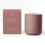Aery Moroccan Rose Scented Clay Jar Candle 280g