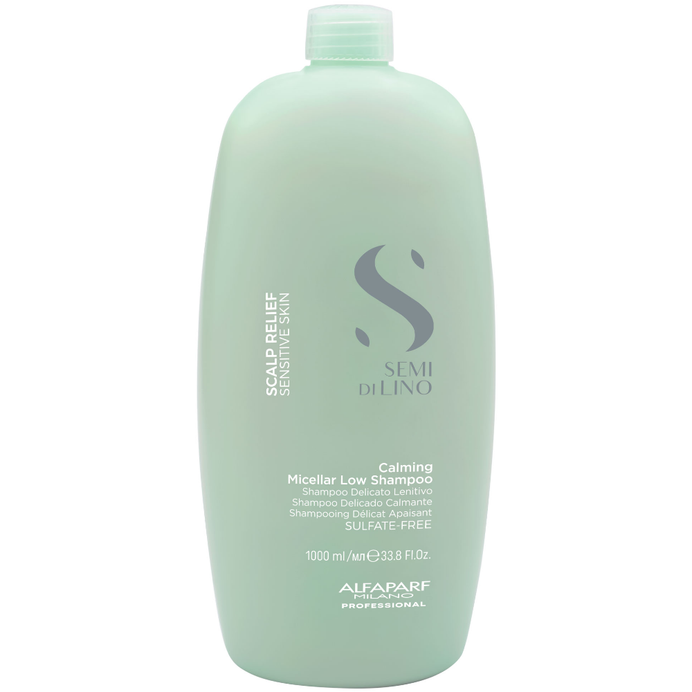 AL0048.png Alfaparf Milano Semi Di Lino Scalp Relief Calming Micellar Low Shampoo 1000ml - Image 1