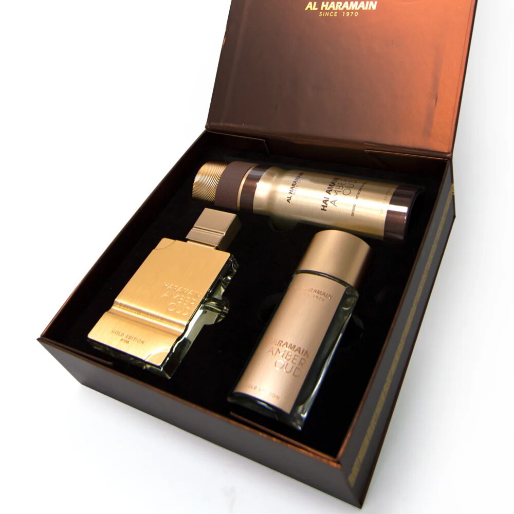 ALHA0014-1.jpg Al Haramain Amber Oud Gold Eau De Parfum Gift Set 75ml - Image 1