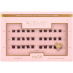 Amor Lashes QuickLash Mixed Length Individual Lash Clusters Multipack Fierce Black 30 Clusters - Image 2