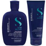 Alfaparf Milano Semi Di Lino Brunette Anti-Orange Low Shampoo 250ml & Conditioner 200ml Twin - Image 3