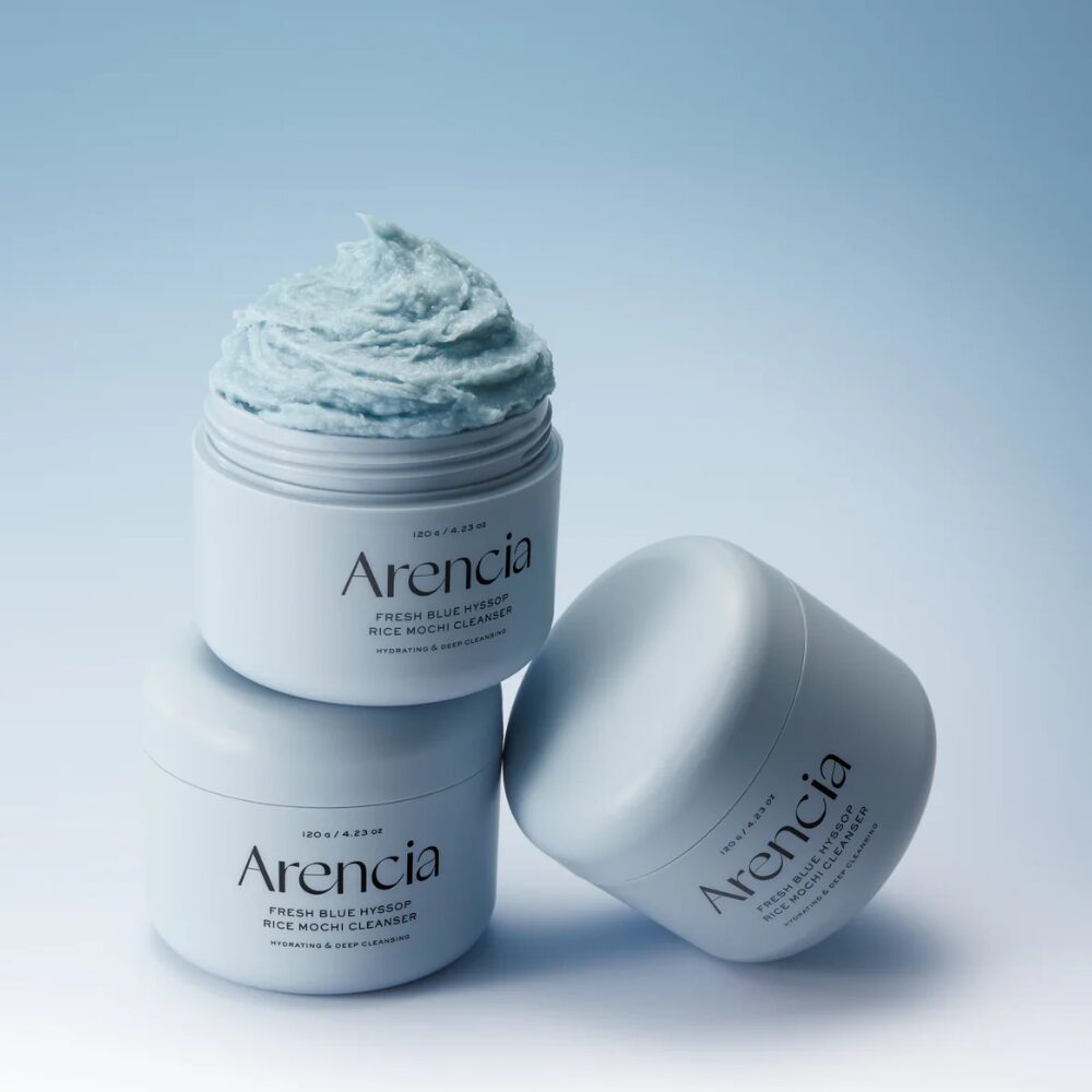 AREN0003-1_5f215aa5-44ce-4c11-b482-0d9304849159.jpg Arencia Fresh Blue Hyssop Mochi Cleanser 120g - Image 1