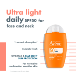 Avene Ultra Fluid Invisible Face Sunscreen SPF50 50ml - Image 4