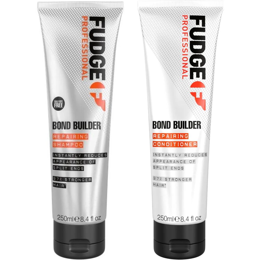 BDGBDREPTW.jpg Fudge Professional Bond Builder Repairing Shampoo & Conditioner Twin 2 x 250ml - Image 1