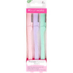 Brushworks Precision Brow Razor Mix Pack of 3 - Image 4