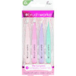 Brushworks HD 4 Piece Combination Tweezer Set Pastel - Image 2