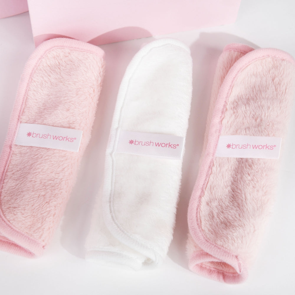 BRW0070-1.jpg Brushworks Microfibre Makeup Remover Cloths Pack of 3 - Image 1