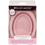 Brushworks Pink Silicone Makeup Brush Cleaning Bowl - Image 8