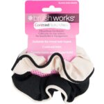 Brushworks Black & White Contrast Scrunchies Pack of 2 - Image 5